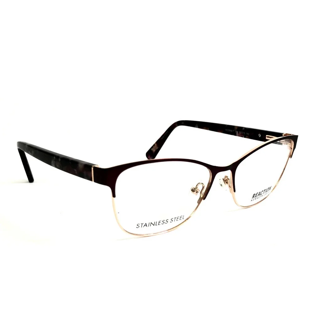 Reaction by Kenneth Cole Eyeglasses Frames KC0959-1 069 Brown Red 52-15-140